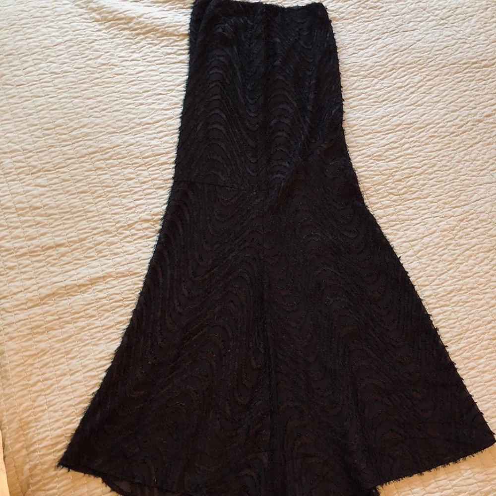 Honey Punch Black Maxi Skirt- S
